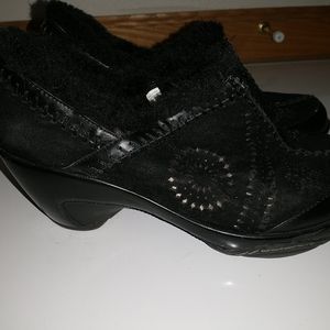 JBU Villager Faux Fur Lined Black Ankle Booties 8M